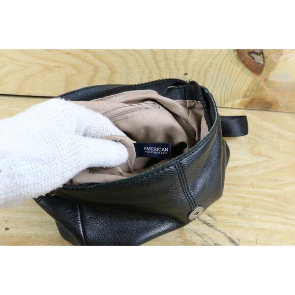 American Leather Co Backpack Black Leather Liberty Bag - Picture 8 of 12